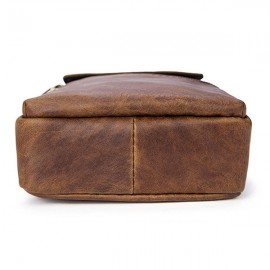 Genuine Leather Retro Casual Single-shoulder Crossbody Bag For Men