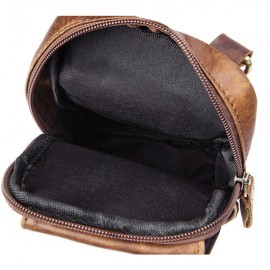 Genuine Leather Retro Casual Single-shoulder Crossbody Bag For Men