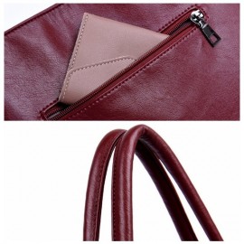 Genuine Leather Tassel Pendant Plaid Handbag Crossbody Bag For Women