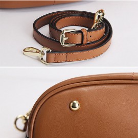 Genuine Leather Vintage Bucket Bag Shoulder Bag Crossbody Bag