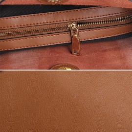 Genuine Leather Vintage Bucket Bag Shoulder Bag Crossbody Bag
