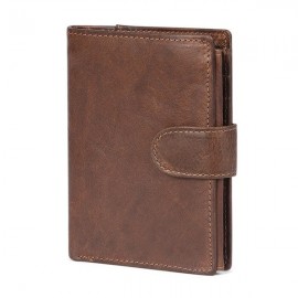 Genuine Leather Vintage Multi-card Slots Driver License Trifold Wallet For Men