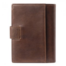 Genuine Leather Vintage Multi-card Slots Driver License Trifold Wallet For Men