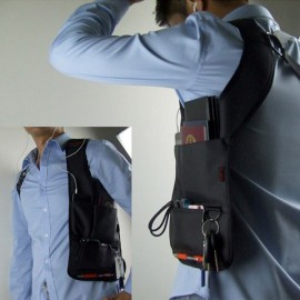 Hidden Oxter Crossbody Bag Multi-function Burglarproof Storage Bag
