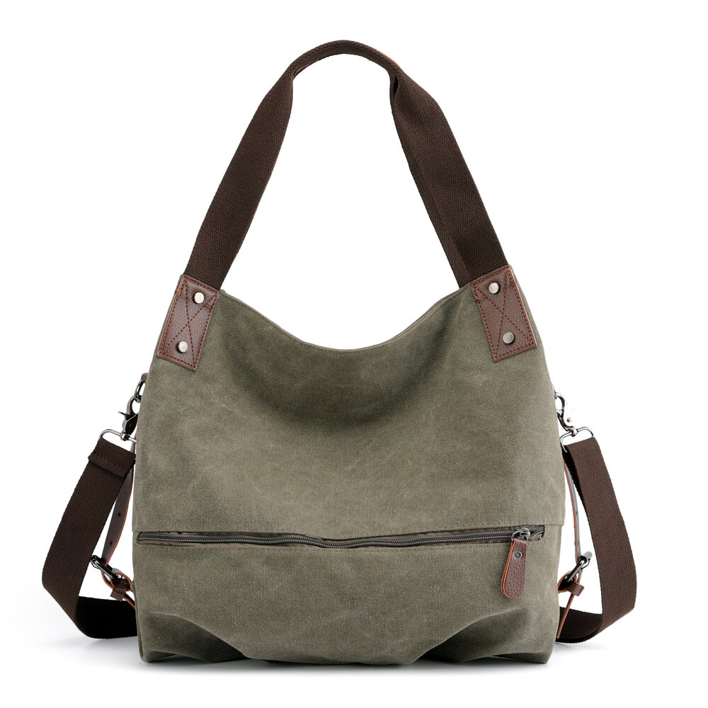 KVKY Canvas Tote Handbags Simple Shoulder Bags Summer Shopping Bags