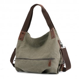 KVKY Canvas Tote Handbags Simple Shoulder Bags Summer Shopping Bags