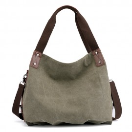KVKY Canvas Tote Handbags Simple Shoulder Bags Summer Shopping Bags