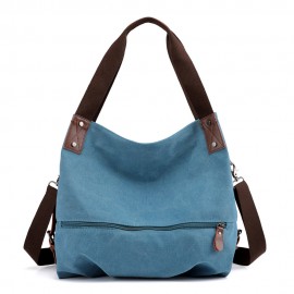 KVKY Canvas Tote Handbags Simple Shoulder Bags Summer Shopping Bags