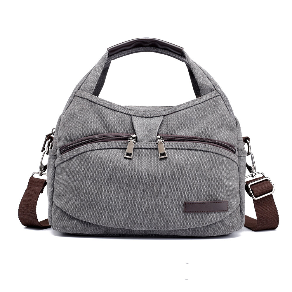 KVKY Front Pockets Handbags Vintage Shoulder Bags Simple Shopping Bags