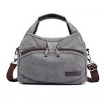 KVKY Front Pockets Handbags Vintage Shoulder Bags Simple Shopping Bags