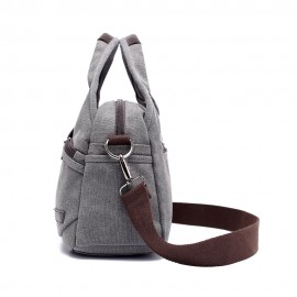 KVKY Front Pockets Handbags Vintage Shoulder Bags Simple Shopping Bags