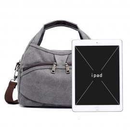 KVKY Front Pockets Handbags Vintage Shoulder Bags Simple Shopping Bags