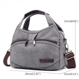 KVKY Front Pockets Handbags Vintage Shoulder Bags Simple Shopping Bags