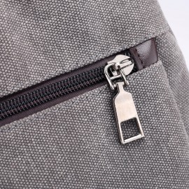 KVKY Front Zipper Pockets Handbags Vintage Canvas Shoulder Bags Summer Shopping Bags