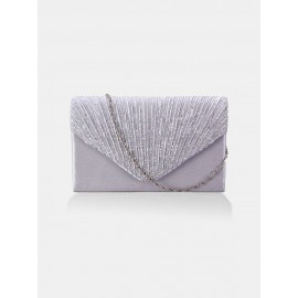 Ladies Stylish Evening Satin Bridal Diamante Clutch Bag Shoulder Bag Crossbody Bag