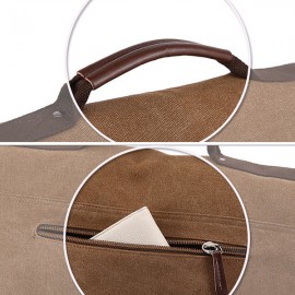 Large Capacity Canvas Business Laptop Bag Shoulder Bag Crossbody Bag For Men Women