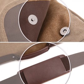 Large Capacity Canvas Business Laptop Bag Shoulder Bag Crossbody Bag For Men Women