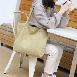 Leisure Shopping Bag Large Capacity Canvas Shoulder Bag