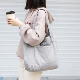 Leisure Shopping Bag Large Capacity Canvas Shoulder Bag