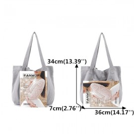Leisure Shopping Bag Large Capacity Canvas Shoulder Bag