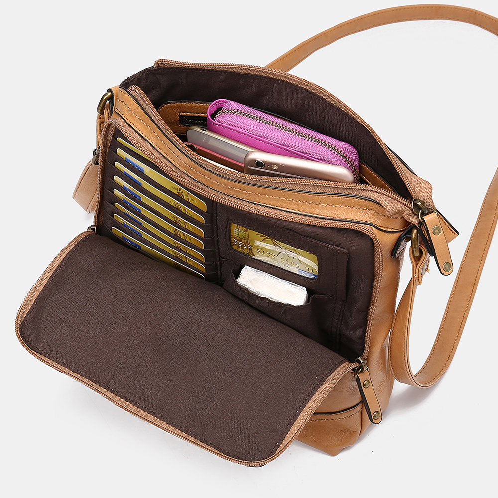 Mandy Women Multifunction Bag Solid Casual Crossbody Bag
