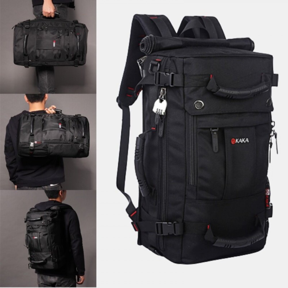 Men 40L Multifunctional Multi-Carry Large Capacity Travel Outdoor Backpack Laptop Bag Crossbody Bag