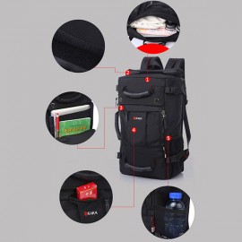 Men 40L Multifunctional Multi-Carry Large Capacity Travel Outdoor Backpack Laptop Bag Crossbody Bag