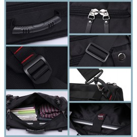 Men 40L Multifunctional Multi-Carry Large Capacity Travel Outdoor Backpack Laptop Bag Crossbody Bag
