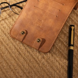 Men 5.2/6.5 inch Genuine Leather Phone Bag For iPhone5/6/7/8/Plus Outdoor 11/13 Card Slot Purse