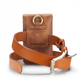 Men 5.2/6.5 inch Genuine Leather Phone Bag For iPhone5/6/7/8/Plus Outdoor 11/13 Card Slot Purse