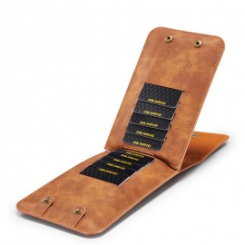 Men 5.2/6.5 inch Genuine Leather Phone Bag For iPhone5/6/7/8/Plus Outdoor 11/13 Card Slot Purse