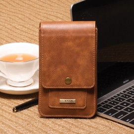Men 5.2/6.5 inch Genuine Leather Phone Bag For iPhone5/6/7/8/Plus Outdoor 11/13 Card Slot Purse