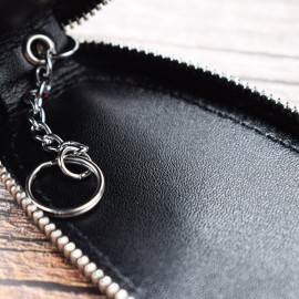 Men And Women Vintage Genuine Leather Embossed Key Wallet