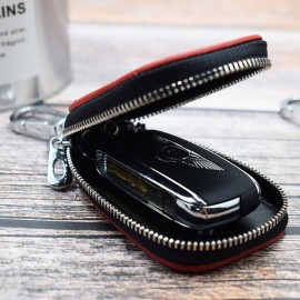 Men And Women Vintage Genuine Leather Embossed Key Wallet