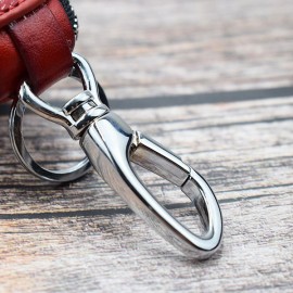 Men And Women Vintage Genuine Leather Embossed Key Wallet