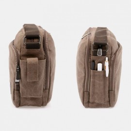 Men Canvas Multifunction Messenger Bag Shoulder Bag Handbag