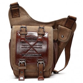 Men Canvas Multifunctional Casual Shoulder Bag Outdoor Travel Sports Crossbody Bags