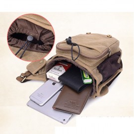 Men Canvas Multifunctional Casual Shoulder Bag Outdoor Travel Sports Crossbody Bags