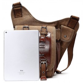 Men Canvas Multifunctional Casual Shoulder Bag Outdoor Travel Sports Crossbody Bags