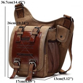 Men Canvas Multifunctional Casual Shoulder Bag Outdoor Travel Sports Crossbody Bags