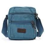 Men Casual Retro Canvas Shoulder Bags Multi-pocket Crossbody Bags