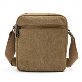 Men Casual Retro Canvas Shoulder Bags Multi-pocket Crossbody Bags