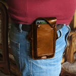 Men EDC 6.3”Inch Genuine Leather Phone Case