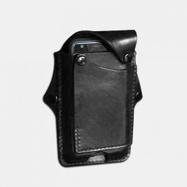 Men EDC 6.3”Inch Genuine Leather Phone Case