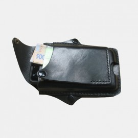 Men EDC 6.3”Inch Genuine Leather Phone Case