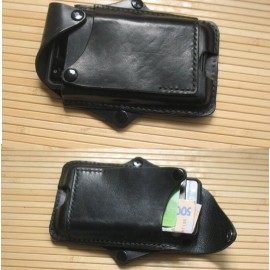 Men EDC 6.3”Inch Genuine Leather Phone Case