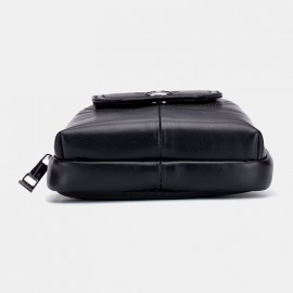 Men EDC Genuine Leather 5.5 Inch Phone Holder Waist Belt Bag
