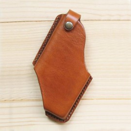 Men EDC Genuine Leather 6.5 Inch Phone Holder Phone Case Waist Belt Bag