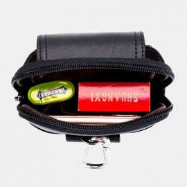 Men EDC Genuine Leather 6.5 Inch Phone Holder Waist Belt Bag