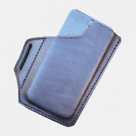Men EDC Genuine Leather Retro 6.3 Inch Phone Bag